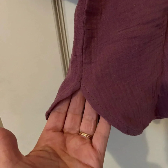 NWT Anne Klein Jeans Brand Button Down Cotton Lavender Shirt Women's size Medium - Picture 8 of 14